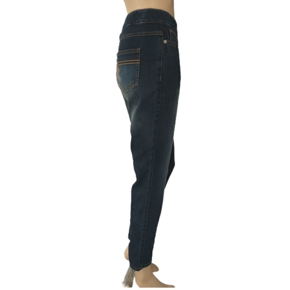 Renee Goldstein Wonder Denim Jeans Sz 4 Women With Control Blue Stretch Jeggings - Picture 4 of 16